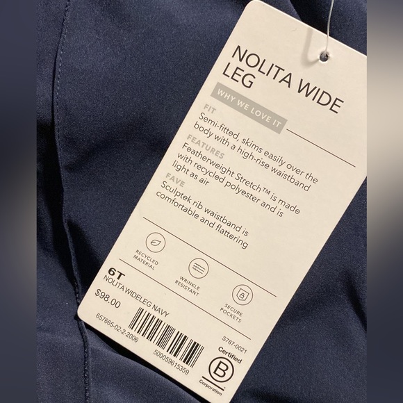 Athleta Nolita Wide Leg // Navy #657665 - Picture 15 of 16